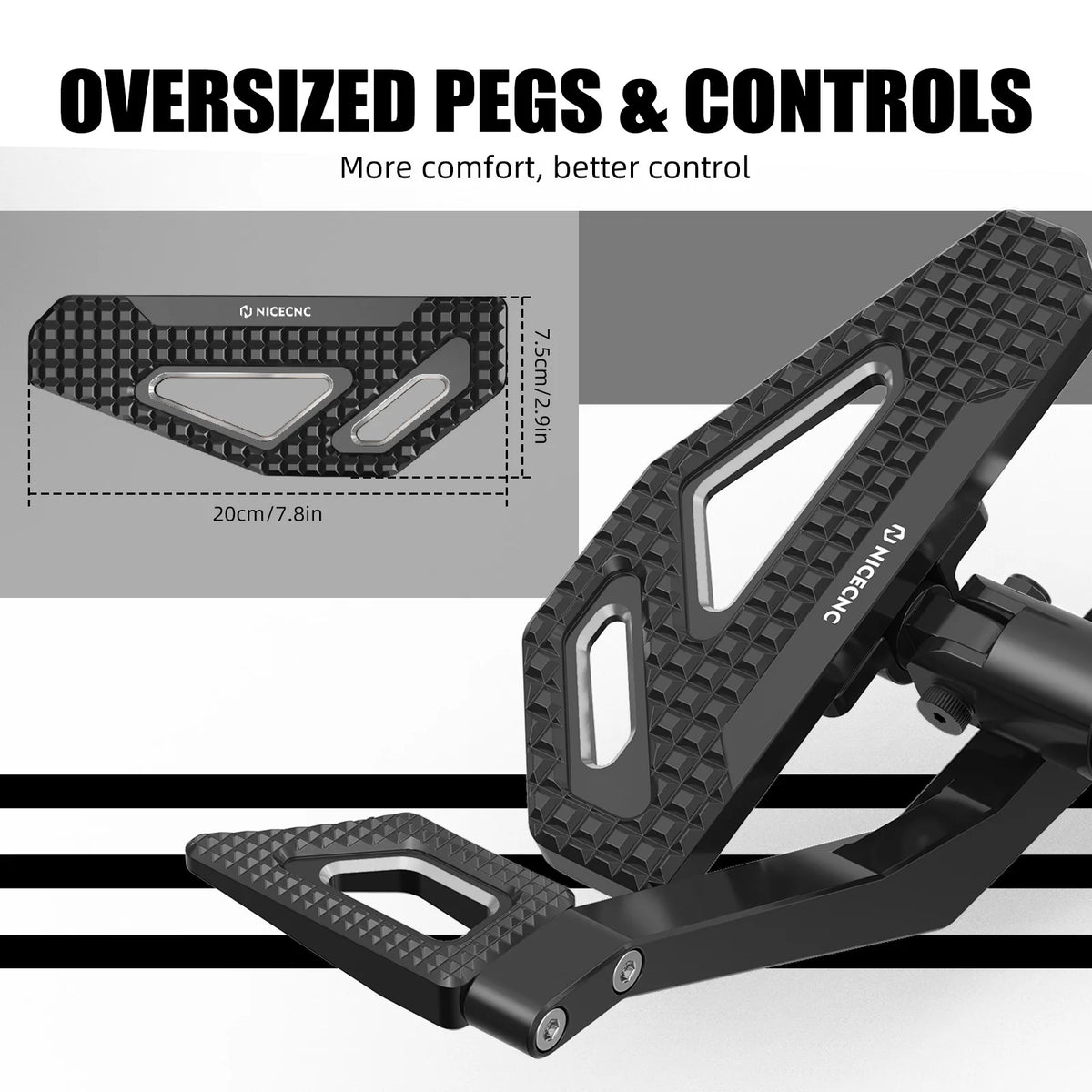 Kit commandes avancées et repose-pieds conducteur en aluminium 6061 et inox pour Harley-Davidson Dyna Street Bob FXDB 2006-2017, Low Rider FXDL, Fat Bob, Super Glide, Switchback FLD – photo 6/9