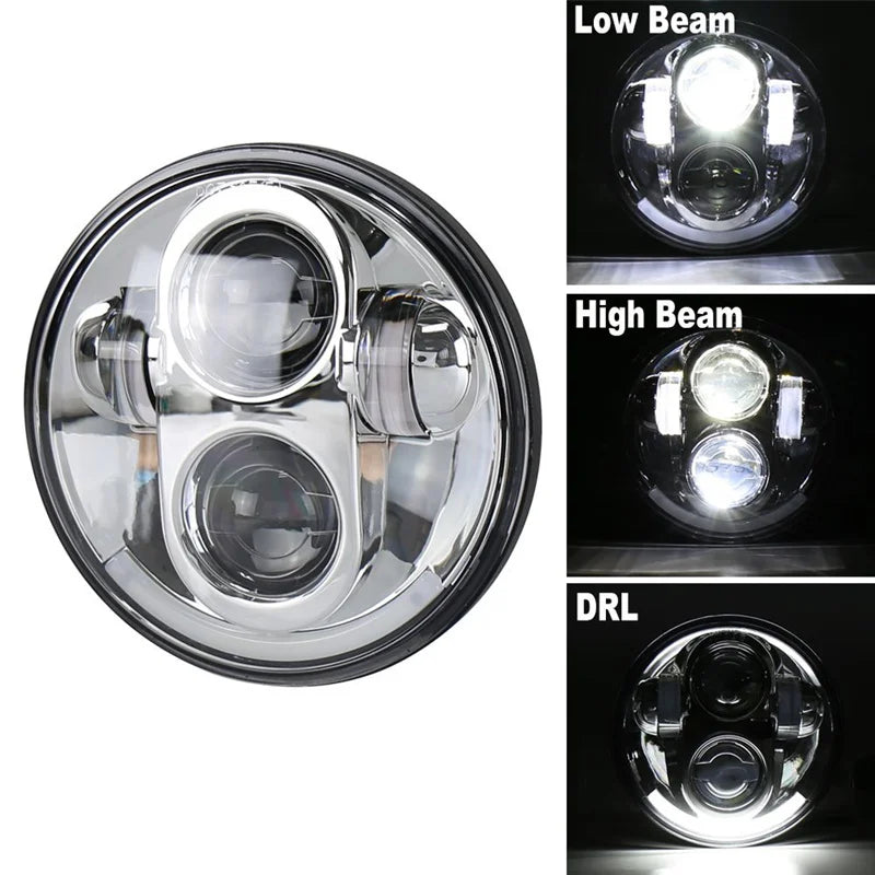Phare LED 5,75 pouces pour Harley Sportster - vue 6