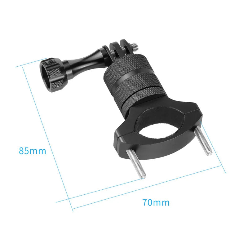 Support de guidon en aluminium noir pour caméra sport - vue 6