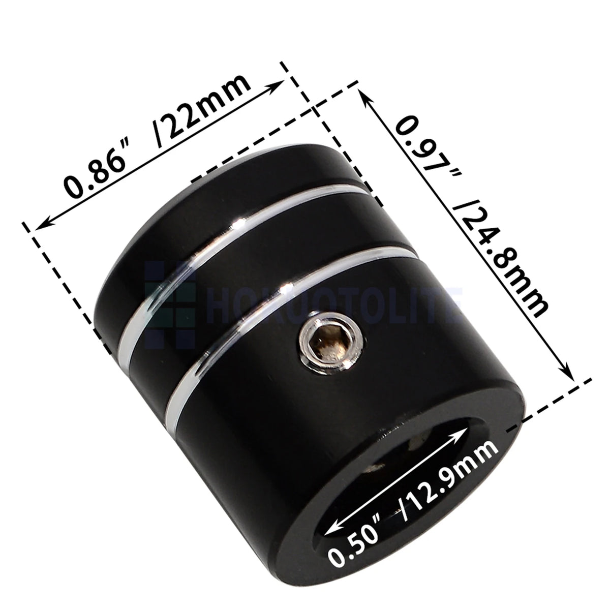 Cache d'axe de sélecteur pour Harley Touring Softail - vue 3