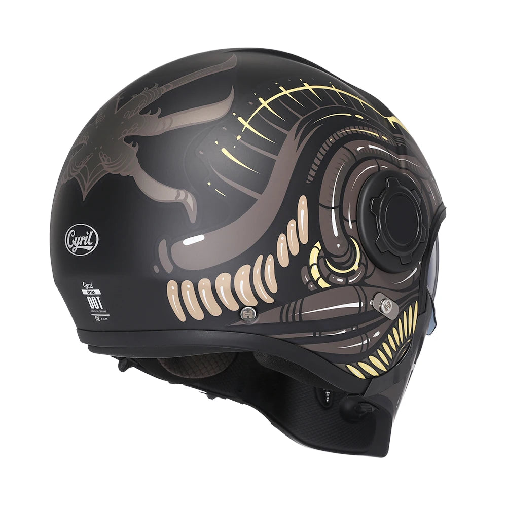 Casque Moto Modulable 4-en-1 - Double Visière, Homologué DOT/ECE - vue 4
