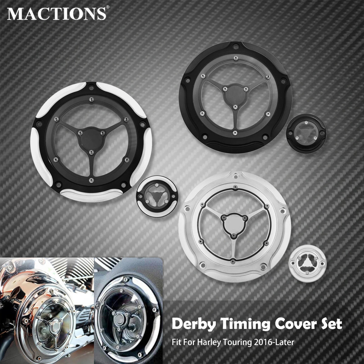 Cache carter d'embrayage et de distribution (derby/timer cover) - Harley-Davidson Touring 2016 et plus – photo 1/9