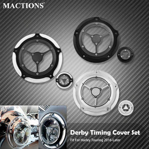 Cache carter d'embrayage et de distribution (derby/timer cover) - Harley-Davidson Touring 2016 et plus – photo 1/9