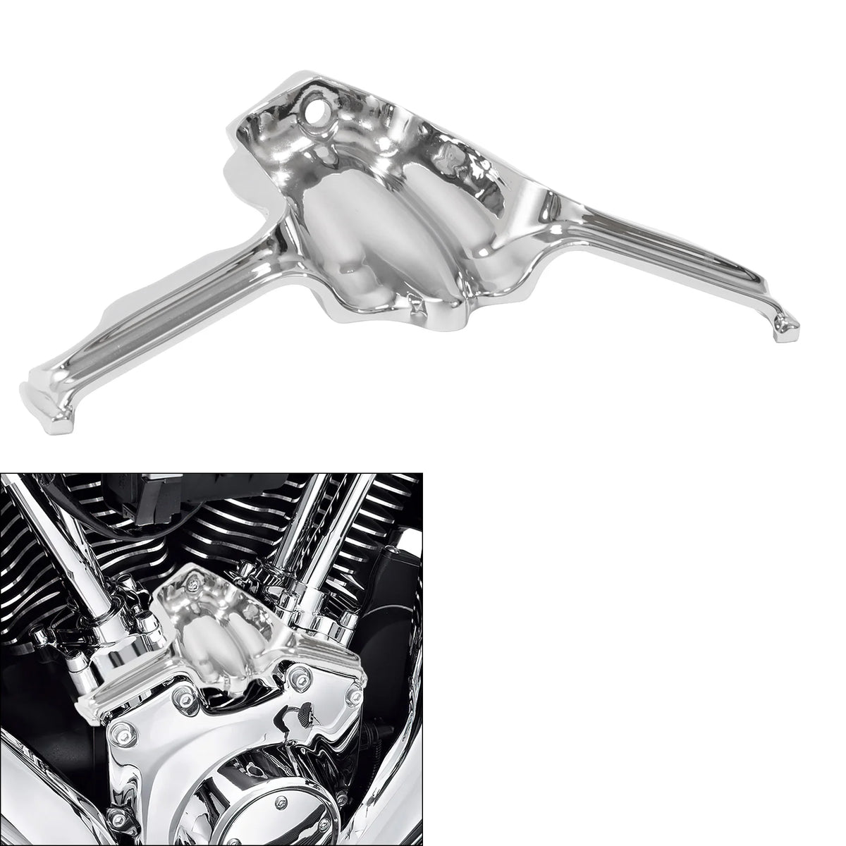 Cache de bloc de poussoirs pour Harley Twin Cam - vue 1