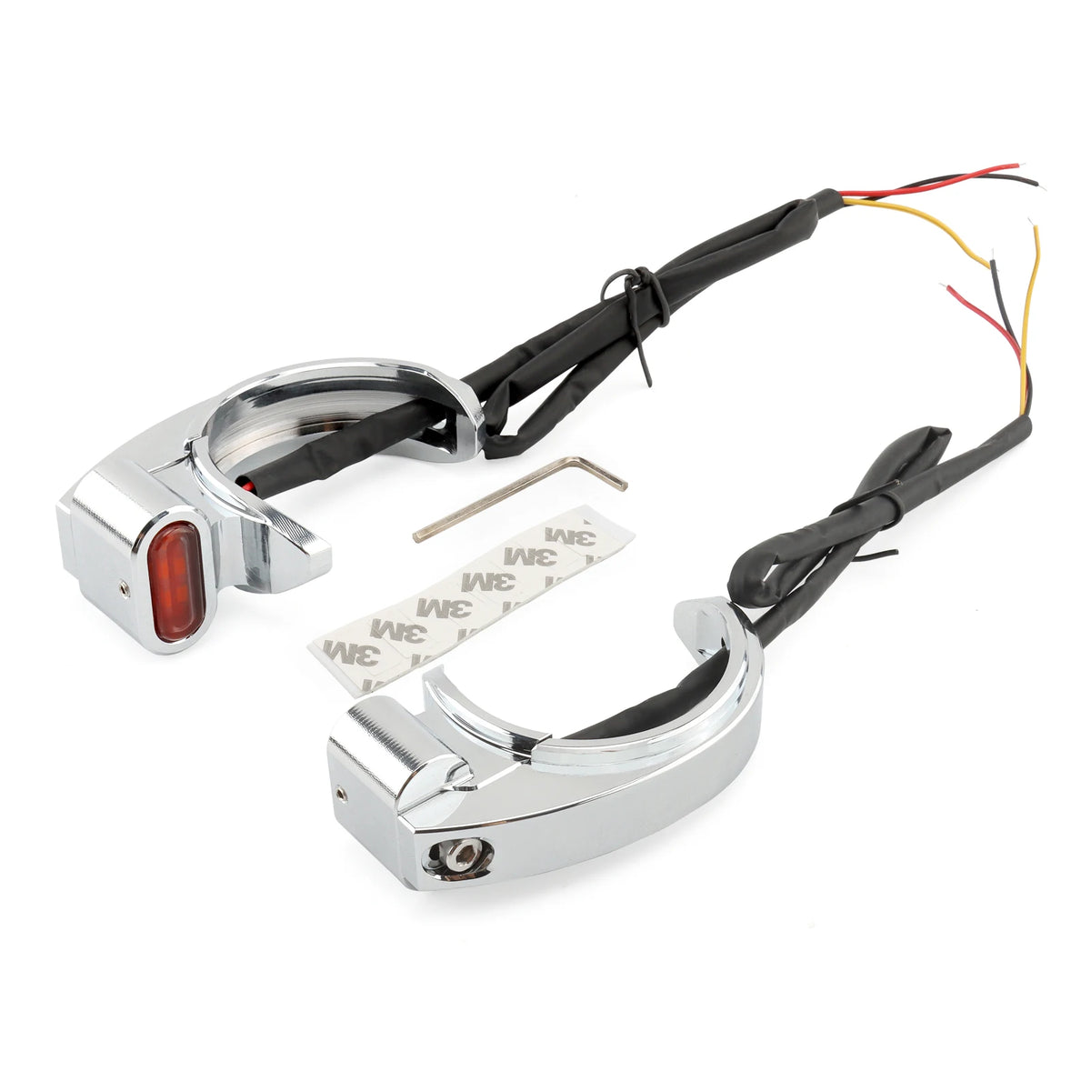 Clignotants LED à collier de fourche pour Harley Sportster Dyna - vue 7