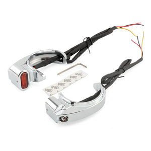 Clignotants LED à collier de fourche pour Harley Sportster Dyna - vue 7
