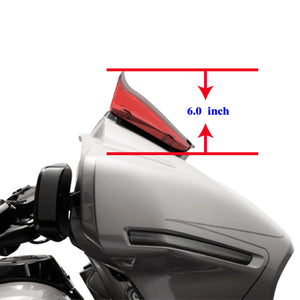 Pare-brise rouge wind splitter pour Harley CVO Street Glide - vue 4