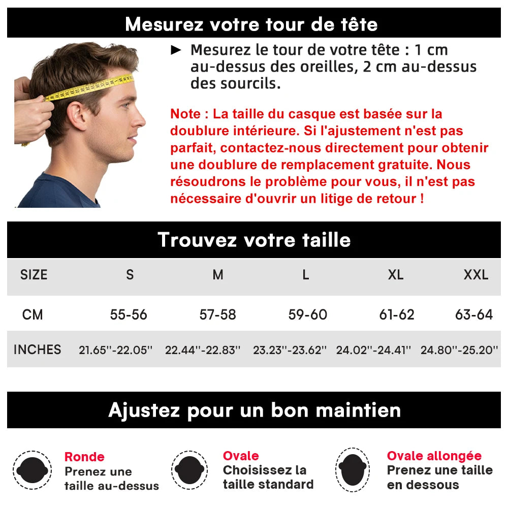 Casque moto modulable rétro, doublure intérieure amovible - vue 6
