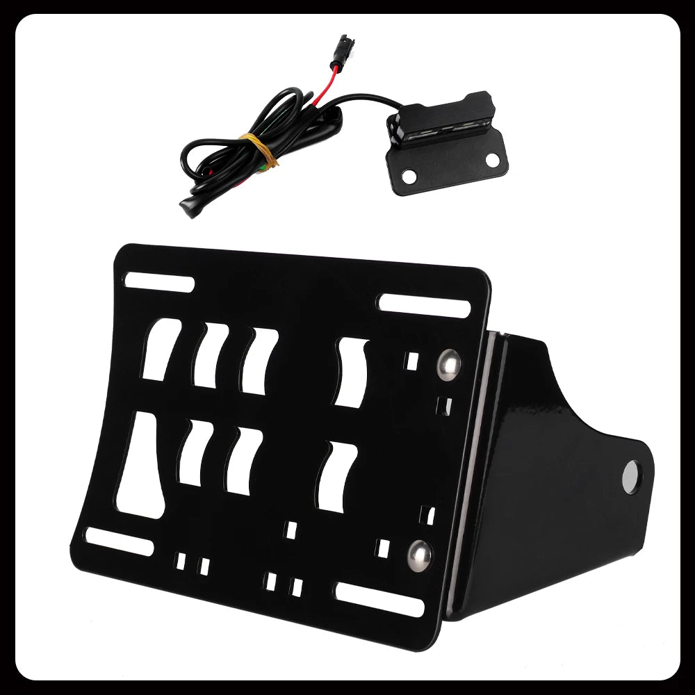 Support latéral de plaque d'immatriculation LED pour Harley Forty-Eight, SuperLow, Iron 883, Roadster - vue 9