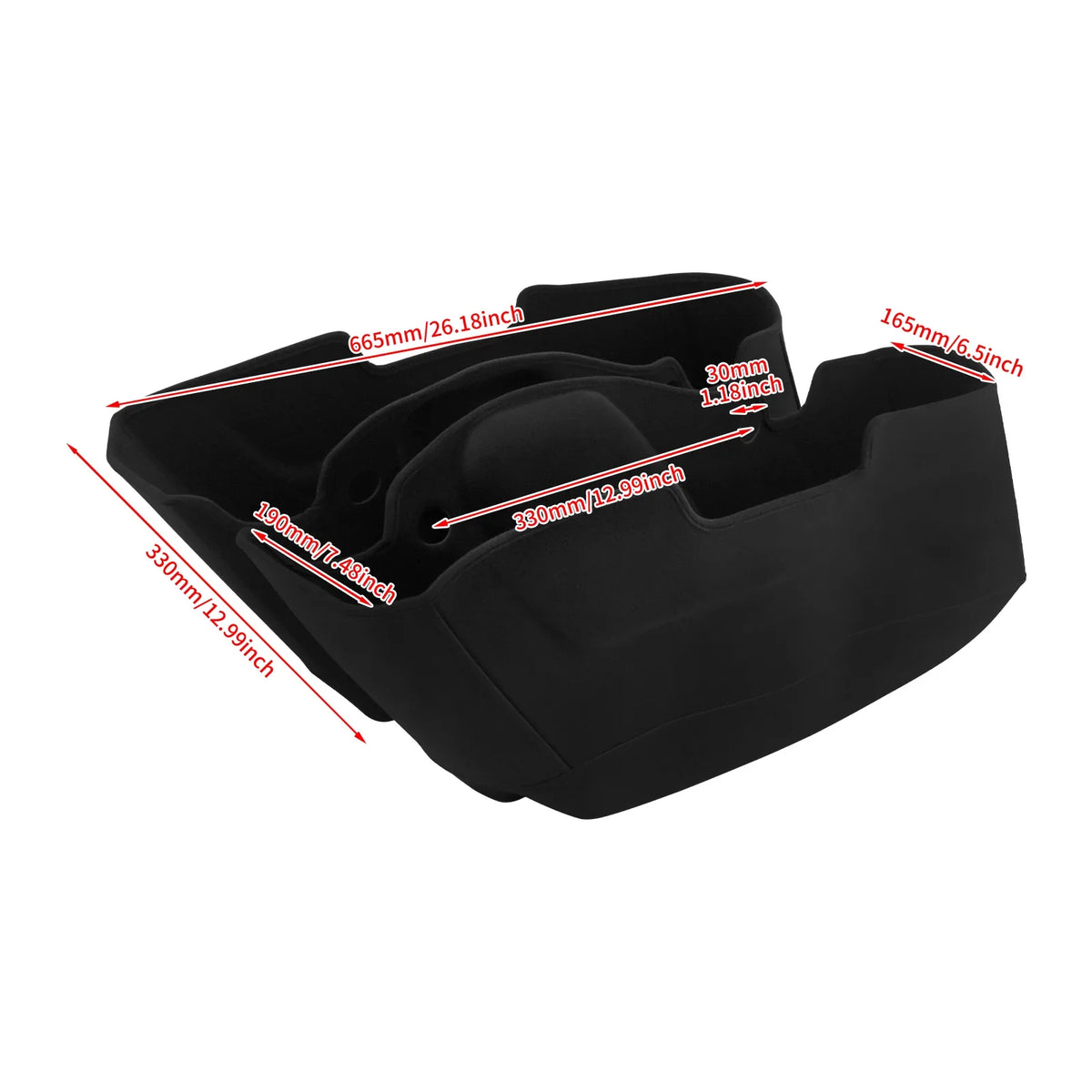 Doublures de sacoches en feutrine noire pour Harley-Davidson Touring - vue 6
