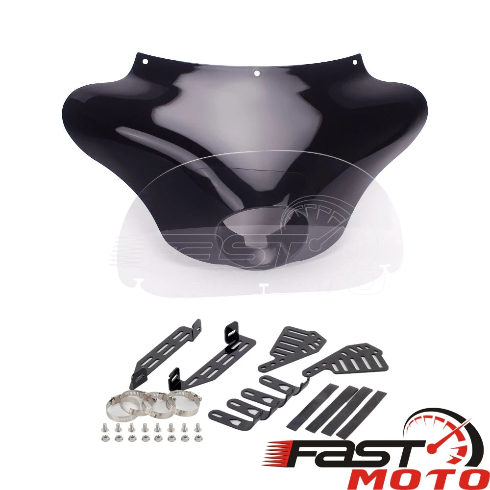 Carénage batwing avant pour phare Harley Sportster, Dyna, Fortyeight, Street 750 - vue 3