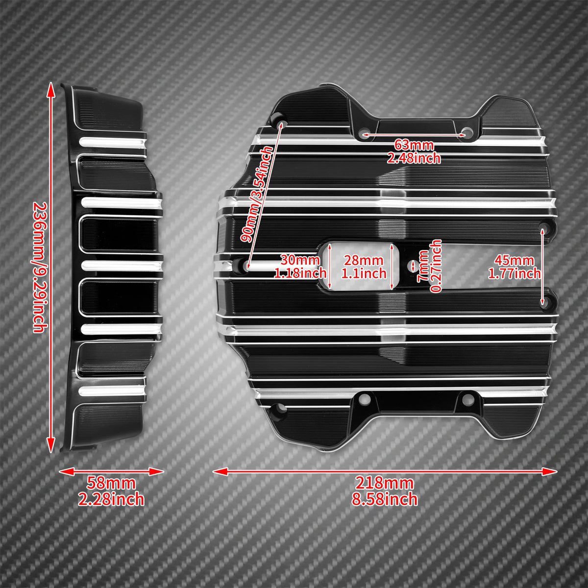 Caches de Culbuteurs (Rocker Box) en Aluminium Billet - Harley-Davidson M8 Touring, Softail, Trike – photo 6/8