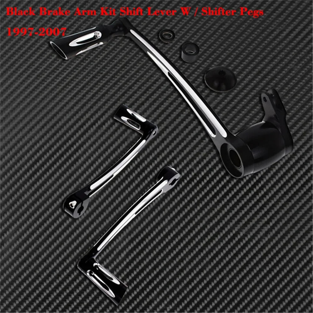 Kit de commandes au pied talon-pointe avec pontet de sélecteur et levier de frein pour Harley-Davidson Touring (Electra Glide, Street Glide, Road King) – photo 18/20