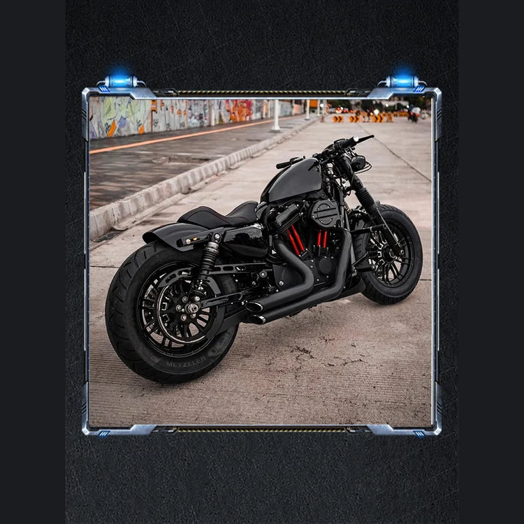 Échappement double pour Harley Sportster - vue 1