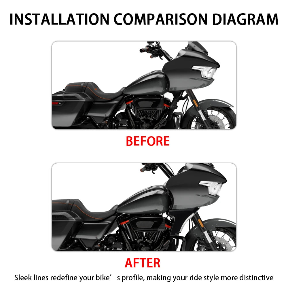 Panneau latéral de carénage ABS pour moto Harley Road Glide - vue 2