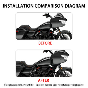 Panneau latéral de carénage ABS pour moto Harley Road Glide - vue 2
