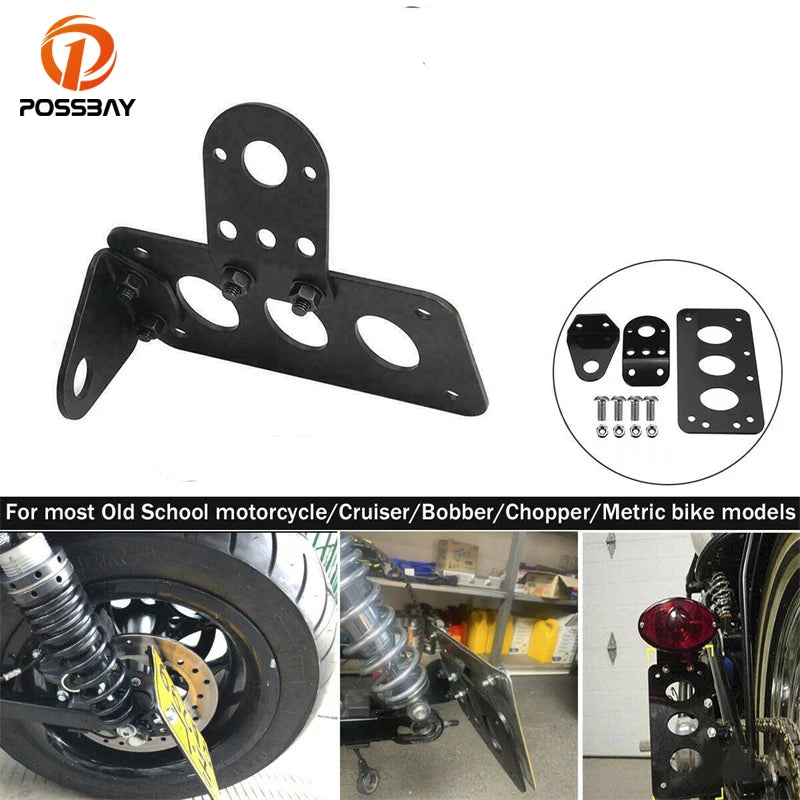 Support de plaque latéral pour Harley custom - vue 1