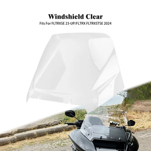 Déflecteur de pare-brise supérieur 12 pouces fumé/transparent pour Harley-Davidson Touring Road Glide FLTRXST, CVO FLTRXSE 2023-2025 – photo 8/8