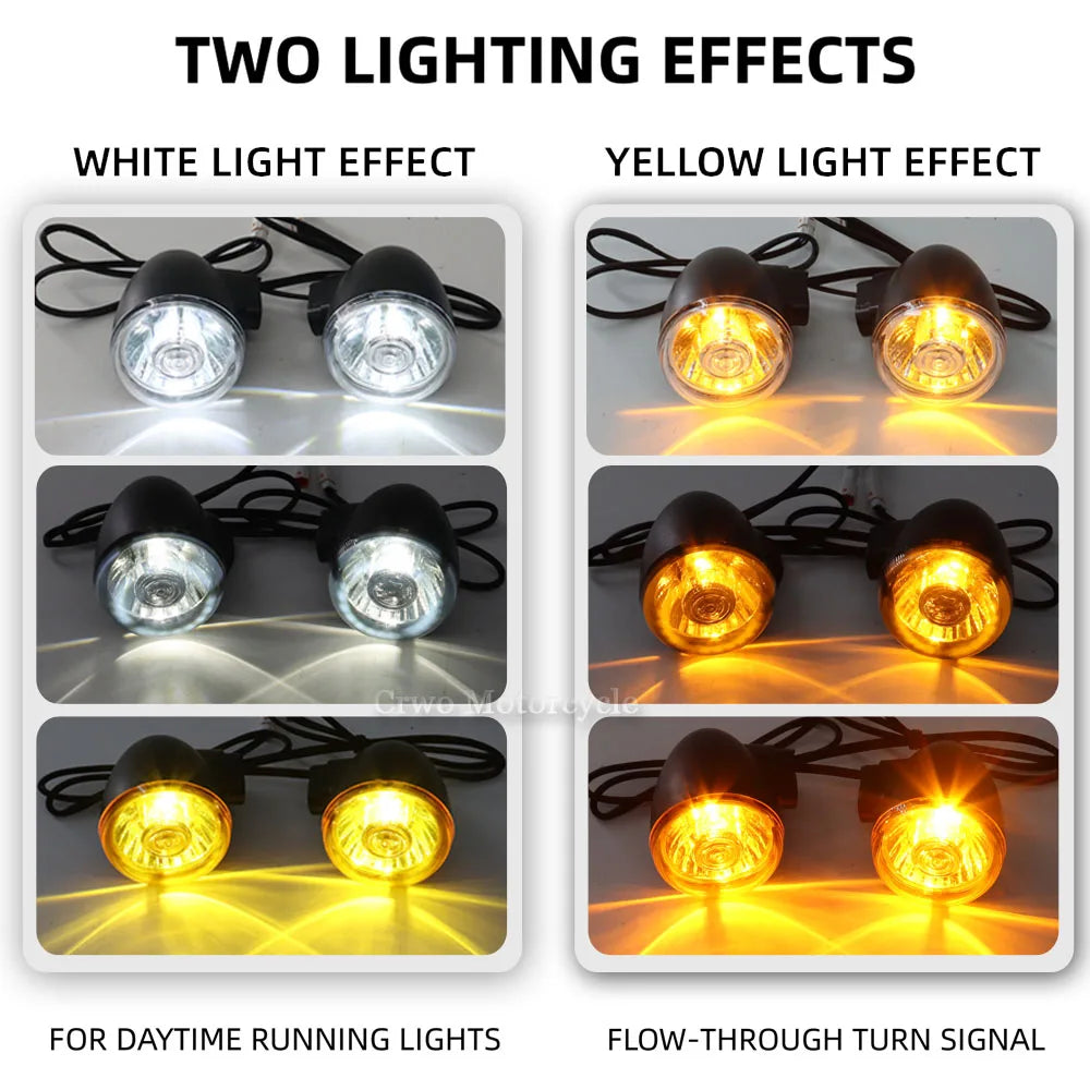 Clignotant avant LED fumé monté sur une Harley-Davidson Nightster - vue 4