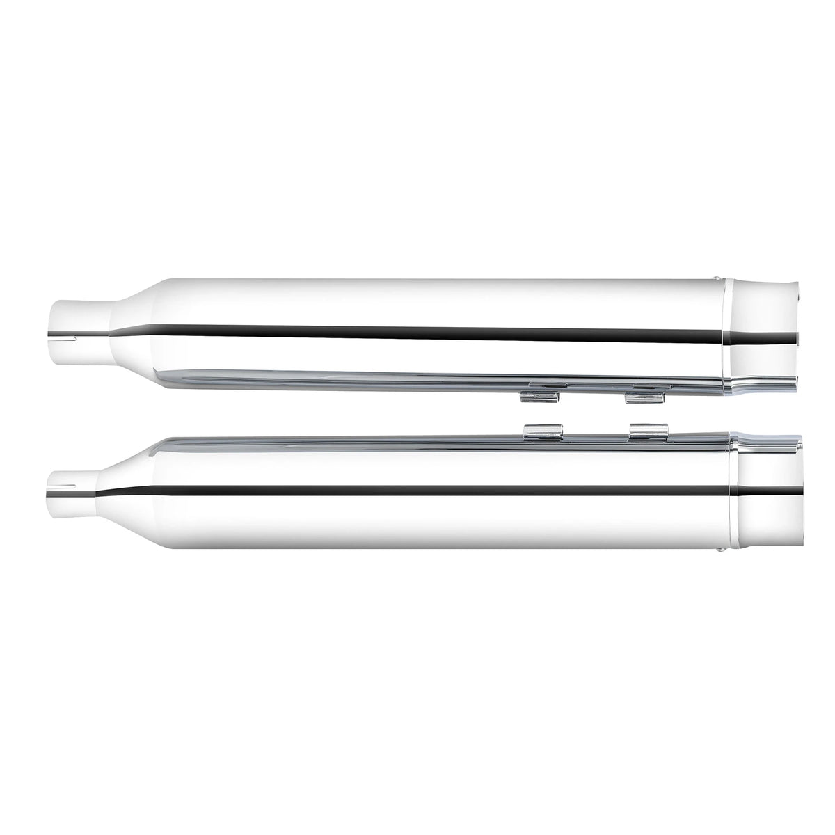 Silencieux slip-on mégaphone chromés pour Harley Touring 2017-2024 - vue 2