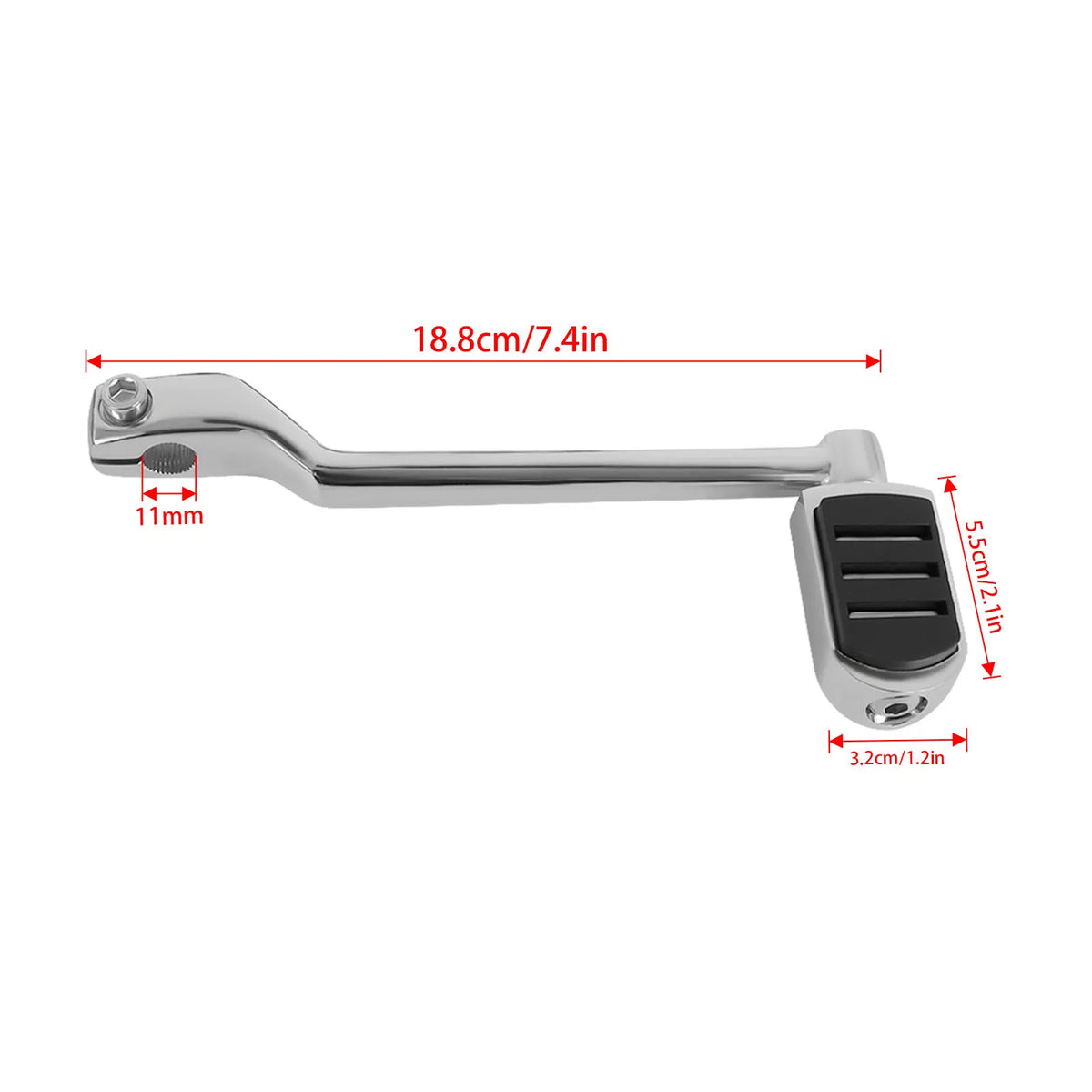 Levier de sélecteur talon-pointe avant/arrière avec pontets pour Harley-Davidson Softail (1986-2025), Touring (1988 et +) et Trike (2008-2025) – photo 2/7