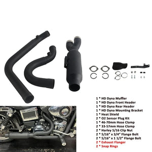 Système d'échappement complet 2-en-1 pour Harley-Davidson Dyna Fat Bob FXDF et Low Rider S FXDL/FXDLS 2006-2017 – photo 10/10