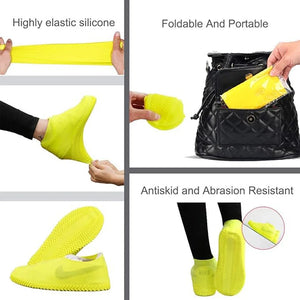 Couvre-chaussures en silicone réutilisables, imperméables et antidérapants - vue 5