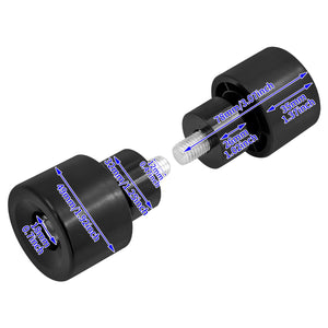 Paire de billes de protection noires pour pare-carter de moto Harley-Davidson - vue 5