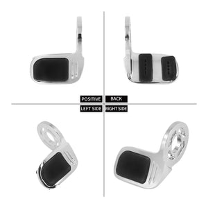 Repose-poignet chromé pour guidon de moto - vue 4