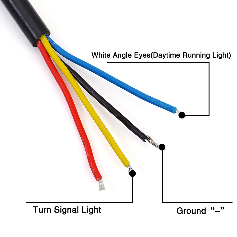 Phares additionnels LED 4 pouces chromés pour Harley - vue 5