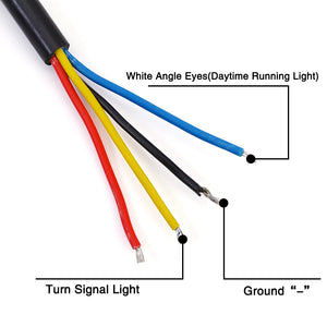 Phares additionnels LED 4 pouces chromés pour Harley - vue 5