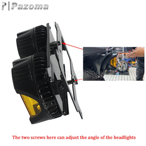 Support de phare noir Pazoma pour Baja Designs LP6 sur Harley-Davidson Road Glide - vue 5