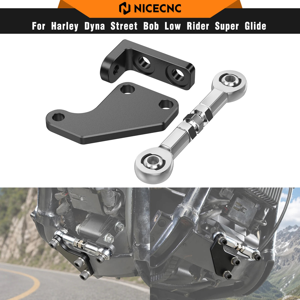 Kit Stabilisateur de Bras Oscillant pour Harley Dyna 1999 et plus – photo 1/7