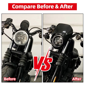 Carénage de phare ABS pour Harley Dyna et Sportster - vue 6