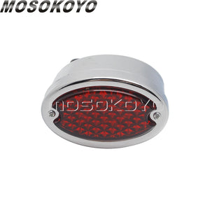 Feu arrière LED rond façon œil de chat pour moto custom - vue 8