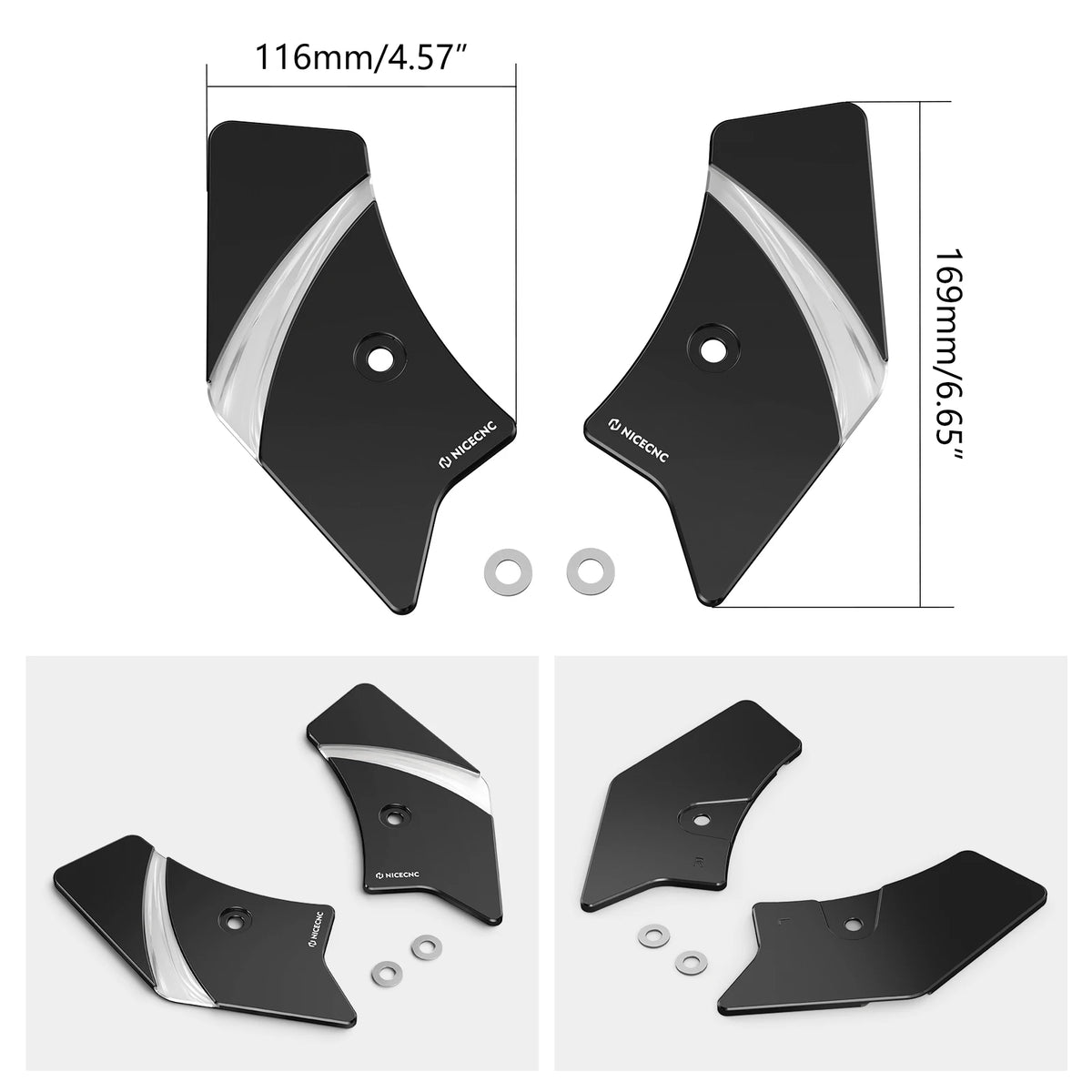 Caches de Colonne de Direction (Neck Covers) Aluminium - Harley-Davidson Touring 2017-2022 – photo 4/9