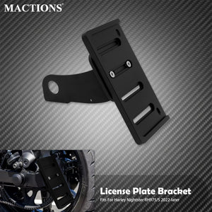 Support de Plaque d'Immatriculation Latéral Renforcé - Harley-Davidson Nightster RH975/S 2022 et plus récent – photo 1/7