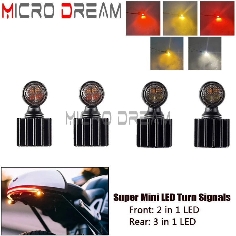 Mini clignotants LED 3 en 1 pour Harley Dyna Sportster - vue 2