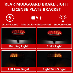 Feu arrière tri-bar LED pour Harley Softail - vue 4