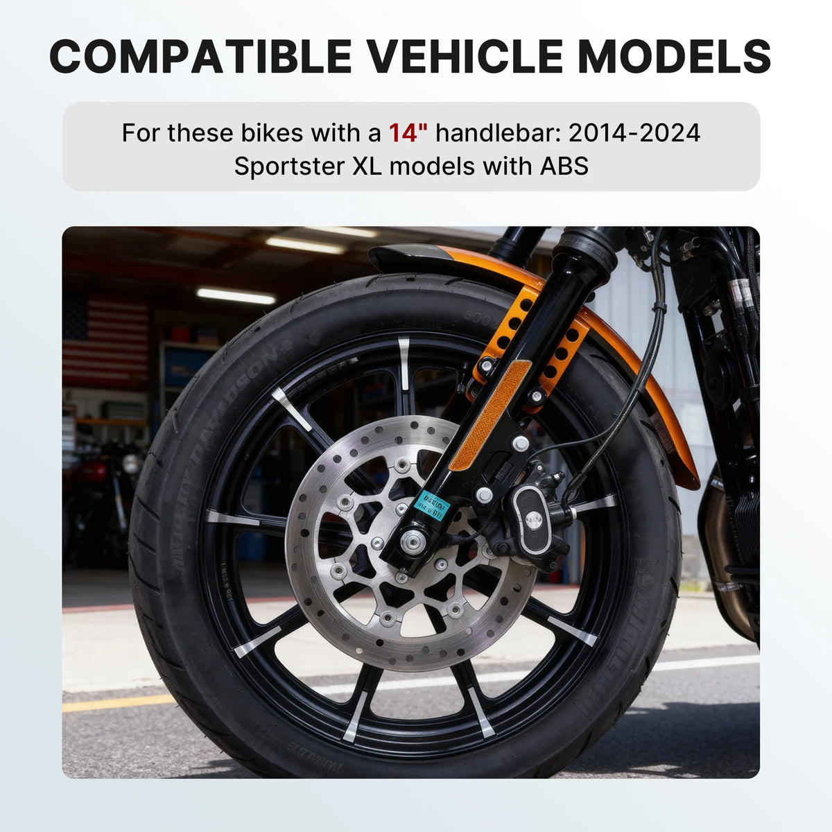 Kit de Câbles Rallongés 12"/14"/16" pour Guidon - Harley-Davidson Sportster XL 2014-2024 (Avec ABS) – photo 2/12