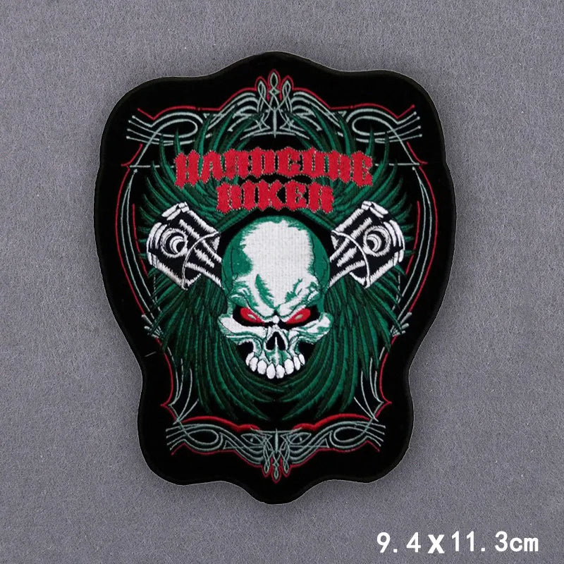 Écusson brodé Live To Ride motard punk à coudre ou repasser sur veste - vue 14