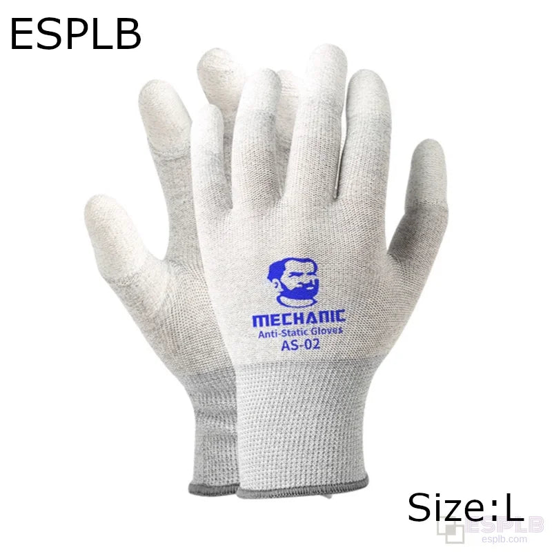 Gants anti-statiques en fibre de carbone pour réparation électronique – photo 1/6