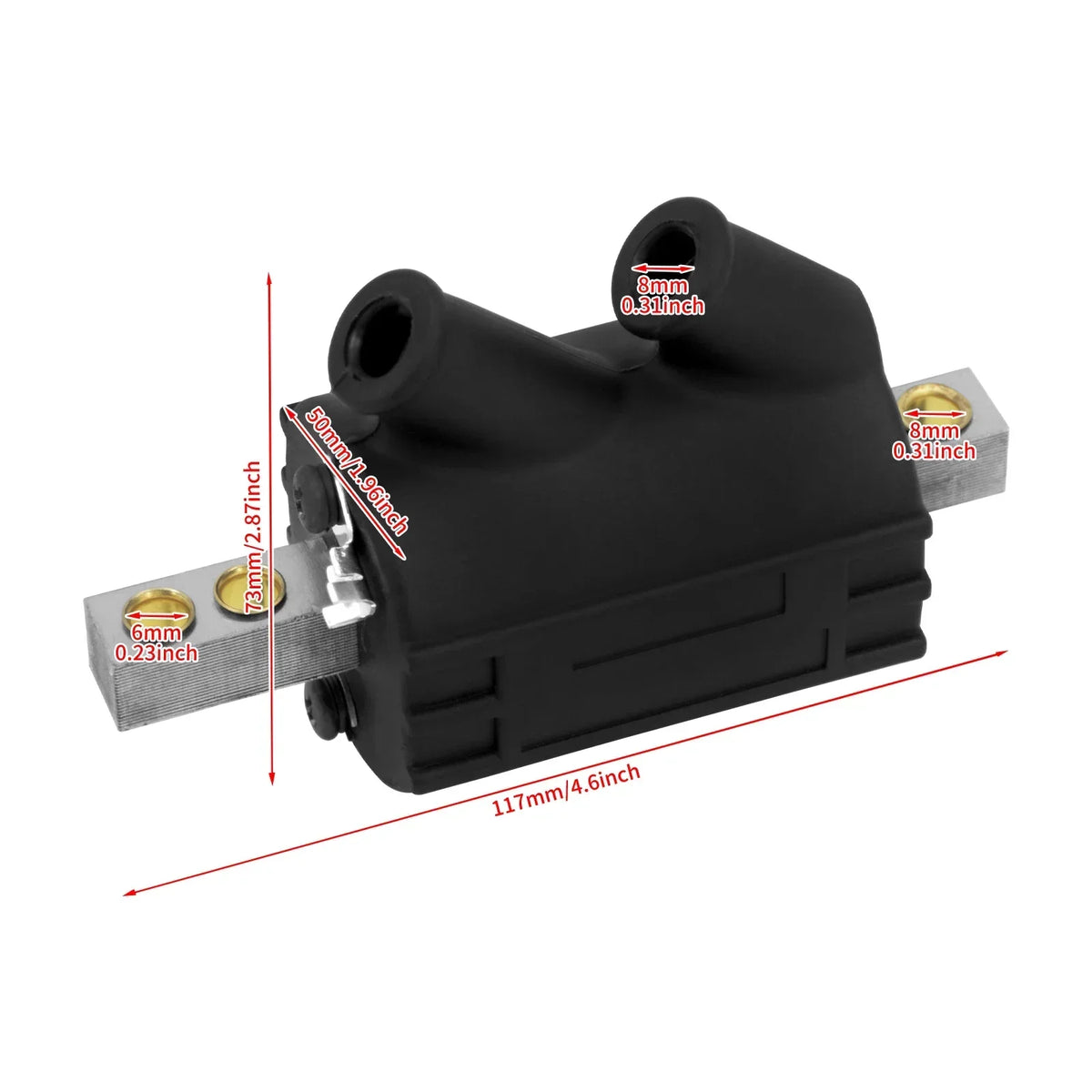 Bobine d'Allumage Double Sortie 12V (3/5 Ohm) - Harley-Davidson Big Twin 1970-1998 – photo 6/8