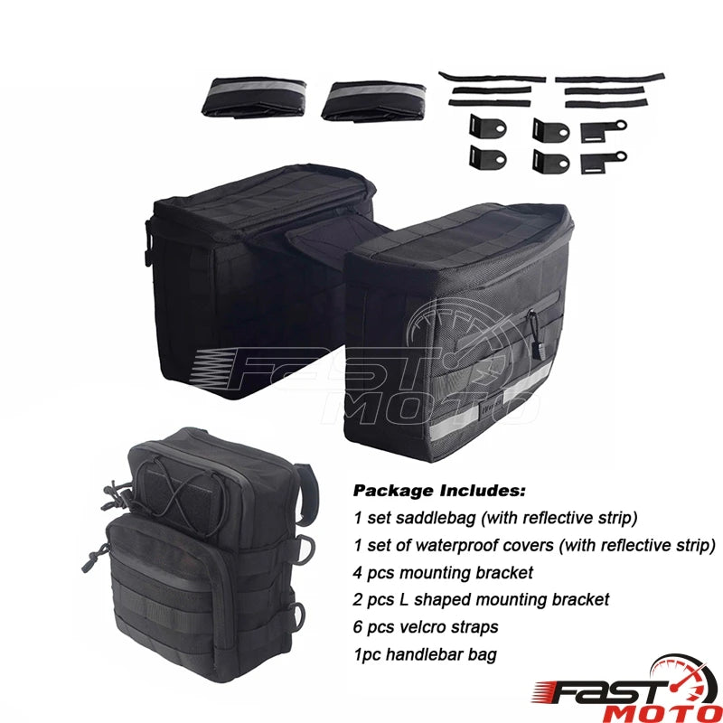 Sacoches de Voyage et Sacoche de Guidon en Nylon Balistique pour Harley Softail - vue 9