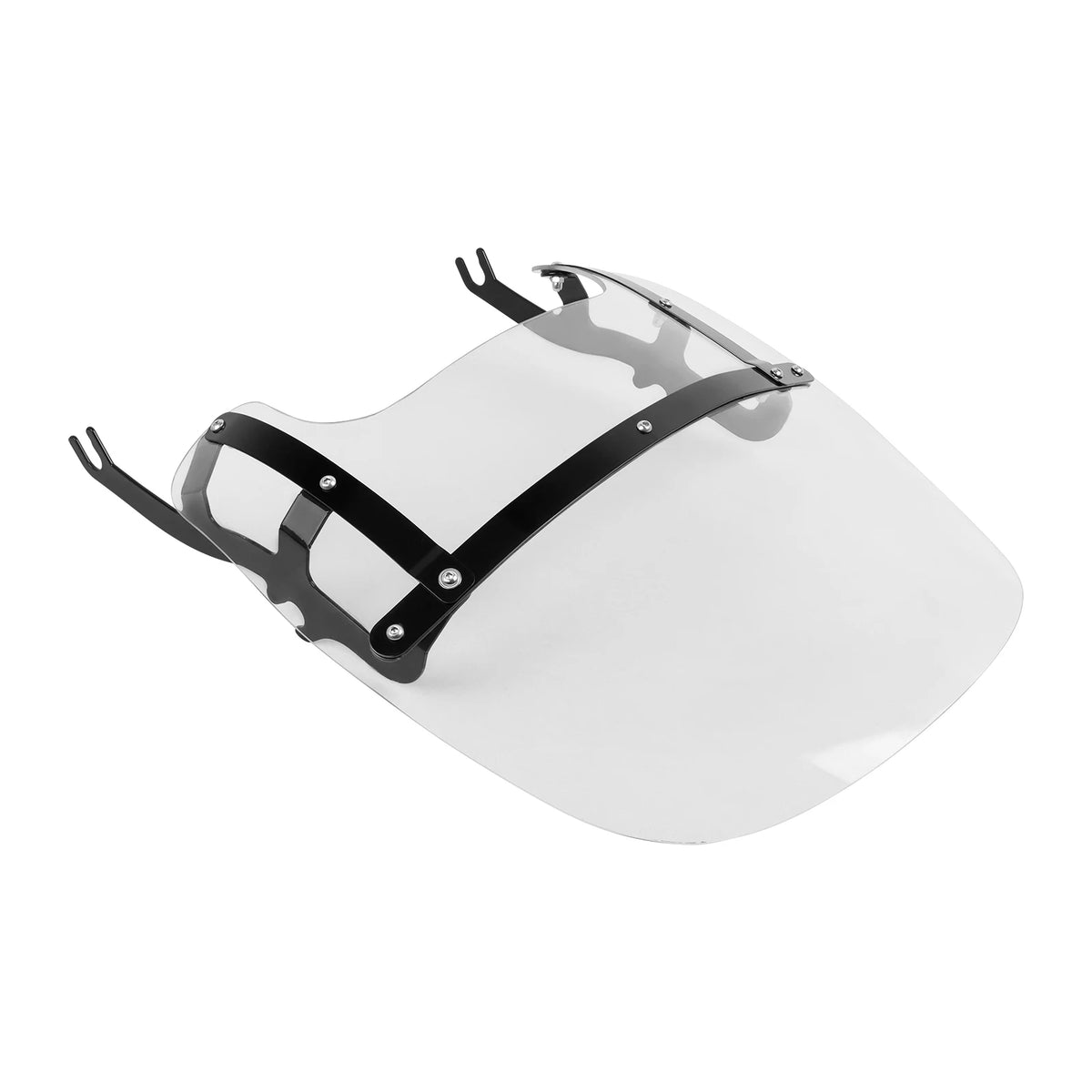 Pare-brise double bulle chromé pour Harley Softail Fat Boy - vue 4