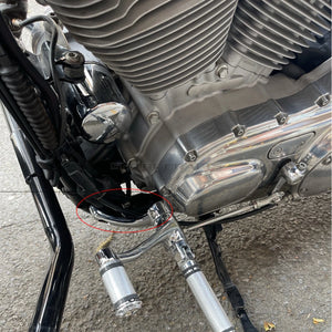 Kit complet commandes avancées avant, repose-pieds, biellettes et leviers pour Harley-Davidson Sportster XL 883, 1200, XL883 2004-2021 – photo 3/9