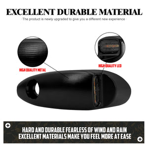 Clignotant LED noir homologué E-Mark pour Harley-Davidson Road Glide - vue 4