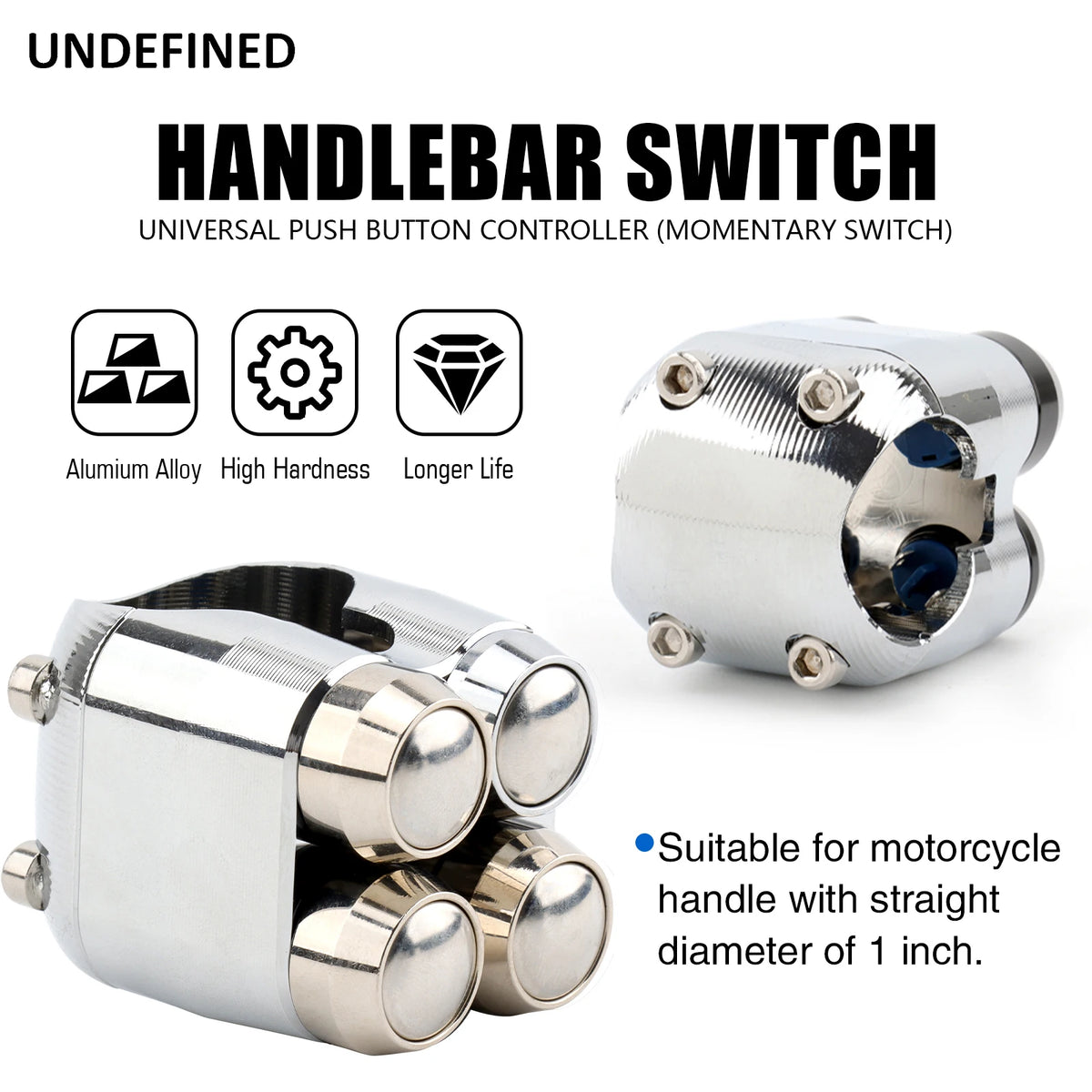 Commutateur de guidon multifonction 25 mm, compatible Harley et autres marques – photo 4/10
