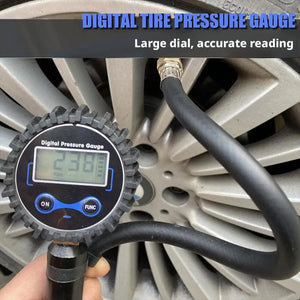 Manomètre Numérique de Pression 3-250 PSI avec Raccord Rapide et Écran LCD Rétroéclairé – photo 6/7