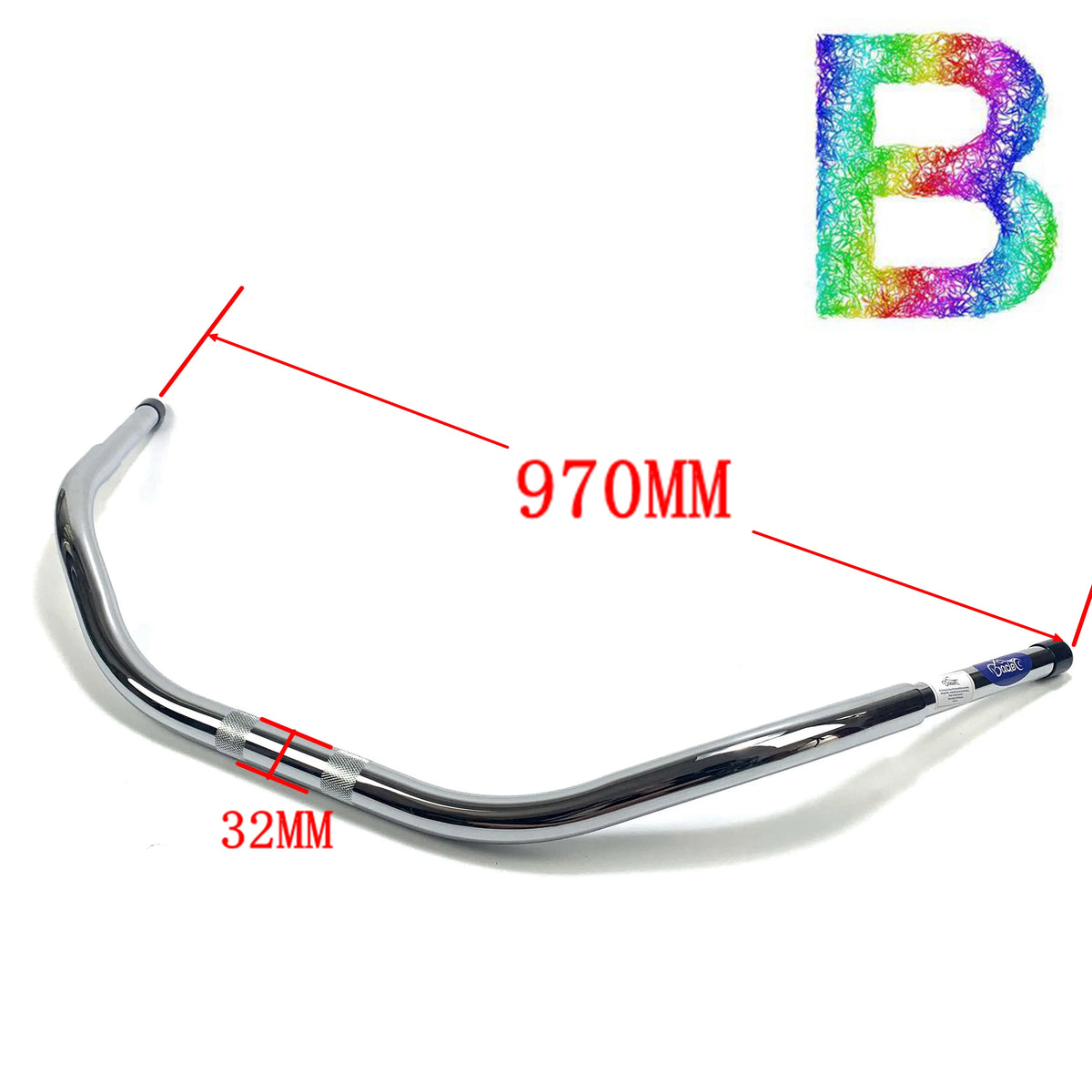Guidon beach bar pour Harley Softail Dyna Road King - vue 3